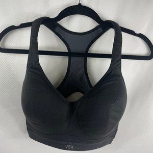 Victoria's Secret Black VSX Racerback Sports bra  Size 32DDD